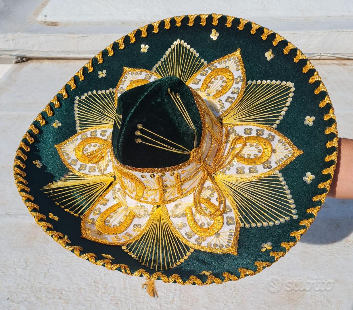 Sombrero messicano autentico, elaborazione elevata