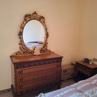 Comò cassettiera con specchiera e comodini