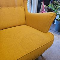 Poltrona STRANDMON ikea con poggiapiedi abbinato