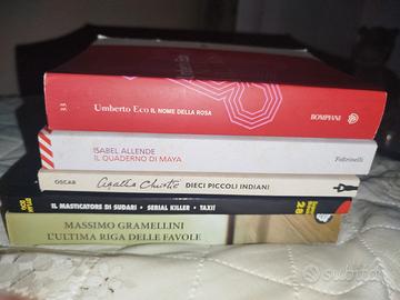 Lotto 5 libri e fumetti: Eco, Allende, Christie
