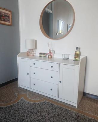 Mobile buffet bianco Hauga di Ikea 140x84x46 cm