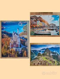 3 Puzzle Clementoni/Nathan Paesaggi 1000/1500/2000