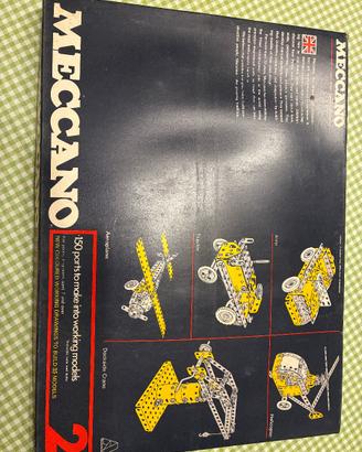 gioco meccano anni 80, confezione ‘meccano 2’