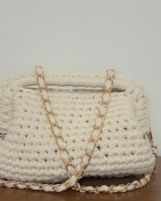 Borsa uncinetto clutch bag