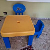 Tavolino chicco per bambini con sedia