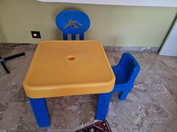 Tavolino chicco per bambini con sedia