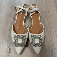 Ballerine con strass sulla punta