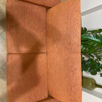 Divano due posti arancione