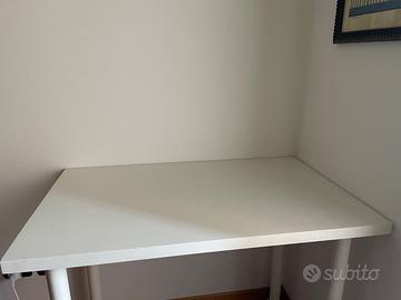 Scrivania IKEA bianca 100x60cm