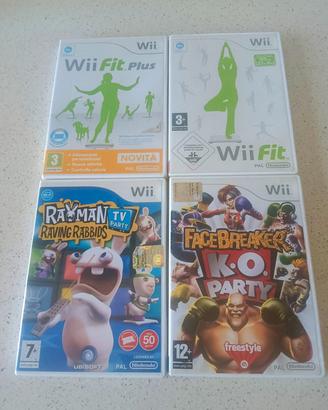 Lotto 4 Giochi Nintendo Wii COMPLETI 