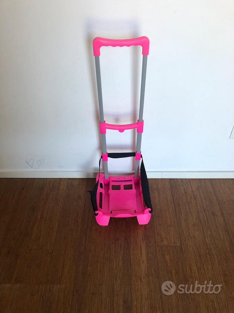 Carrello Per Zaini Portect Rosa - Trasporto Facile Con Ruote In Silicone - Foto 5