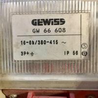 GEWISS 66608 PRESA INTRBL C/FUS 3P+T 16A IP56