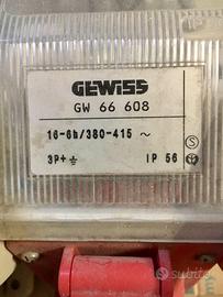 GEWISS 66608 PRESA INTRBL C/FUS 3P+T 16A IP56