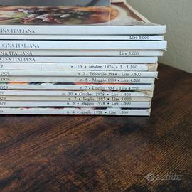 Lotto 14 Cucina Italiana riviste vintage 1976 2002