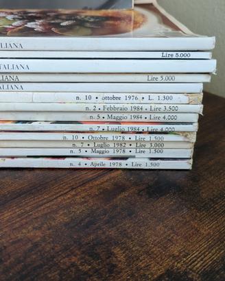 Lotto 14 Cucina Italiana riviste vintage 1976 2002