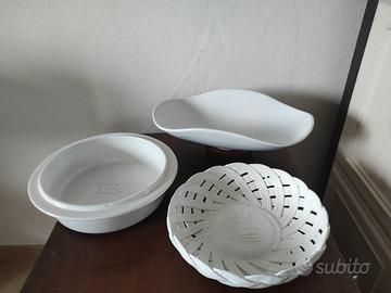 Cestini e Piatti di ceramica "Mulino Bianco"
