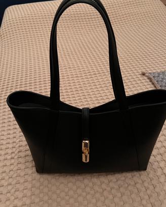 Borsa in pelle nera
