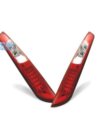 FANALI PER FORD FOCUS MK2 04-08 LED ROSSO CROMATO