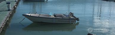 Barca open 4,50 con Evinrude 25hp 2t