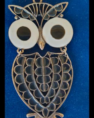 collana lunga  civetta 