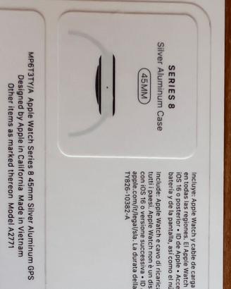 Apple Watch 8 45mm nuovo
