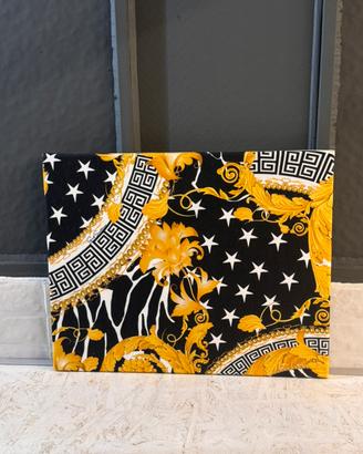 Quadro con stoffa versace