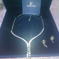 girocollo con orecchini swarovski