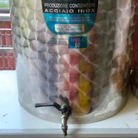 Contenitore olio/vino in acciaio inox 60 Litri