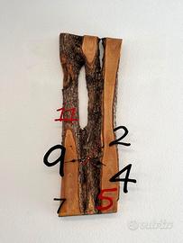 Orologio da parete in ulivo 