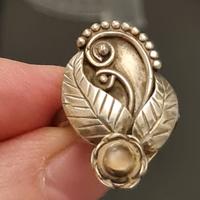 Anello argento vintage Art Nouveau