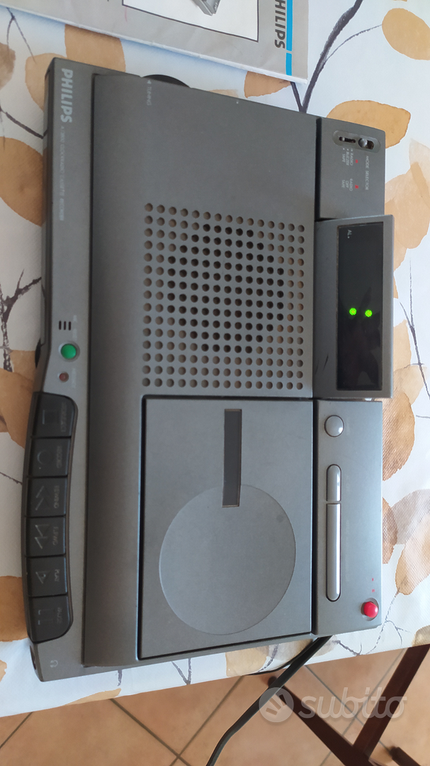 Philips AJ 3800 radio sveglia registratore cassett Audio/Video In