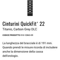 Cinturino Titanio Garmin Fenix 7