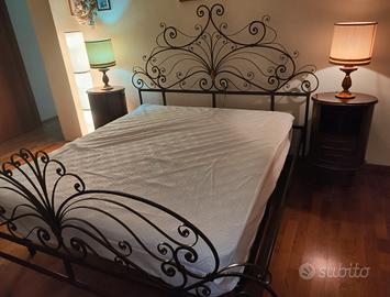 letto matrimoniale in ferro battuto 