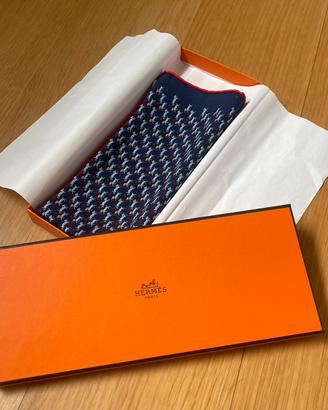 Pochette Hermès in seta - nuova - con scatola