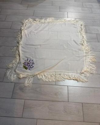 Foulard di seta antica cucito a mano Vintage usato