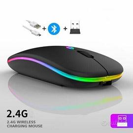 MOUSE WIRELESS SENZA FILI RGB CON BATTERIA INTERNA