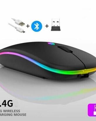 MOUSE WIRELESS SENZA FILI RGB CON BATTERIA INTERNA