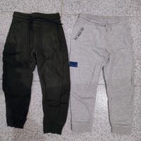 2 pantaloni felpati bimbo 5-6 anni 