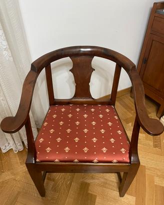 Poltrona Pozzetto Antica restaurata originale