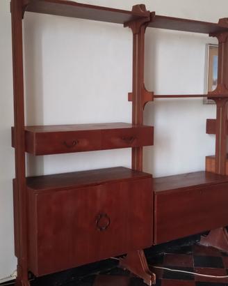 libreria modulare vintage anni '60 