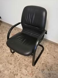 Sedie poltroncine nere ufficio