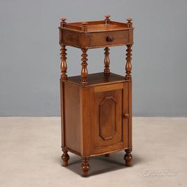 Comodino Umbertino in Noce - Fine XIX Secolo