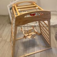 Parco giochi in legno, bambini 2-5 anni