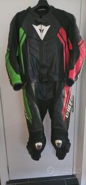 tuta moto divisibile dainese taglia 52