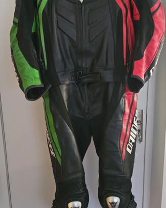 tuta moto divisibile dainese taglia 52