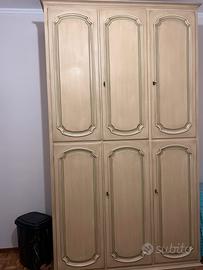 Armadio vintage in vero legno 6 ante