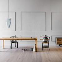 Tavolo di design in legno rovere , brand MINIFORMS