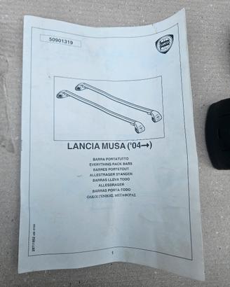Barre portatutto Lancia Musa