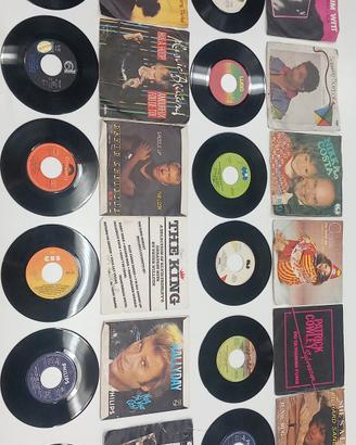 vinili 45"giri e copertina artisti internazionali