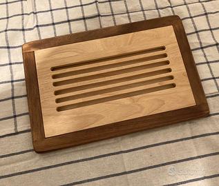 Tagliere per Pane In Legno con Griglia 